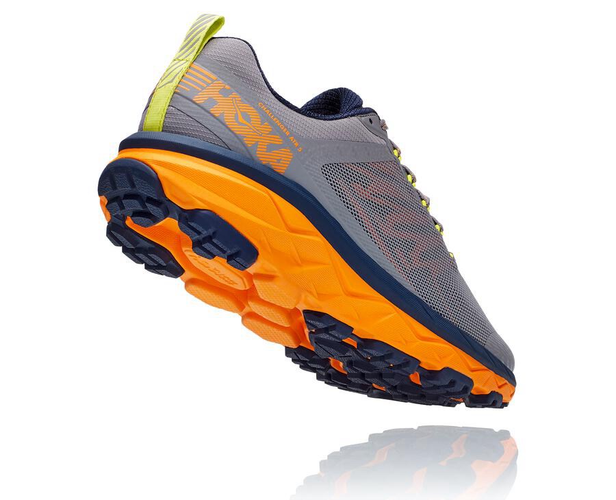 Tenis Hoka One One Trail Hombre Grises - Challenger Atr 5 - TKMV78256